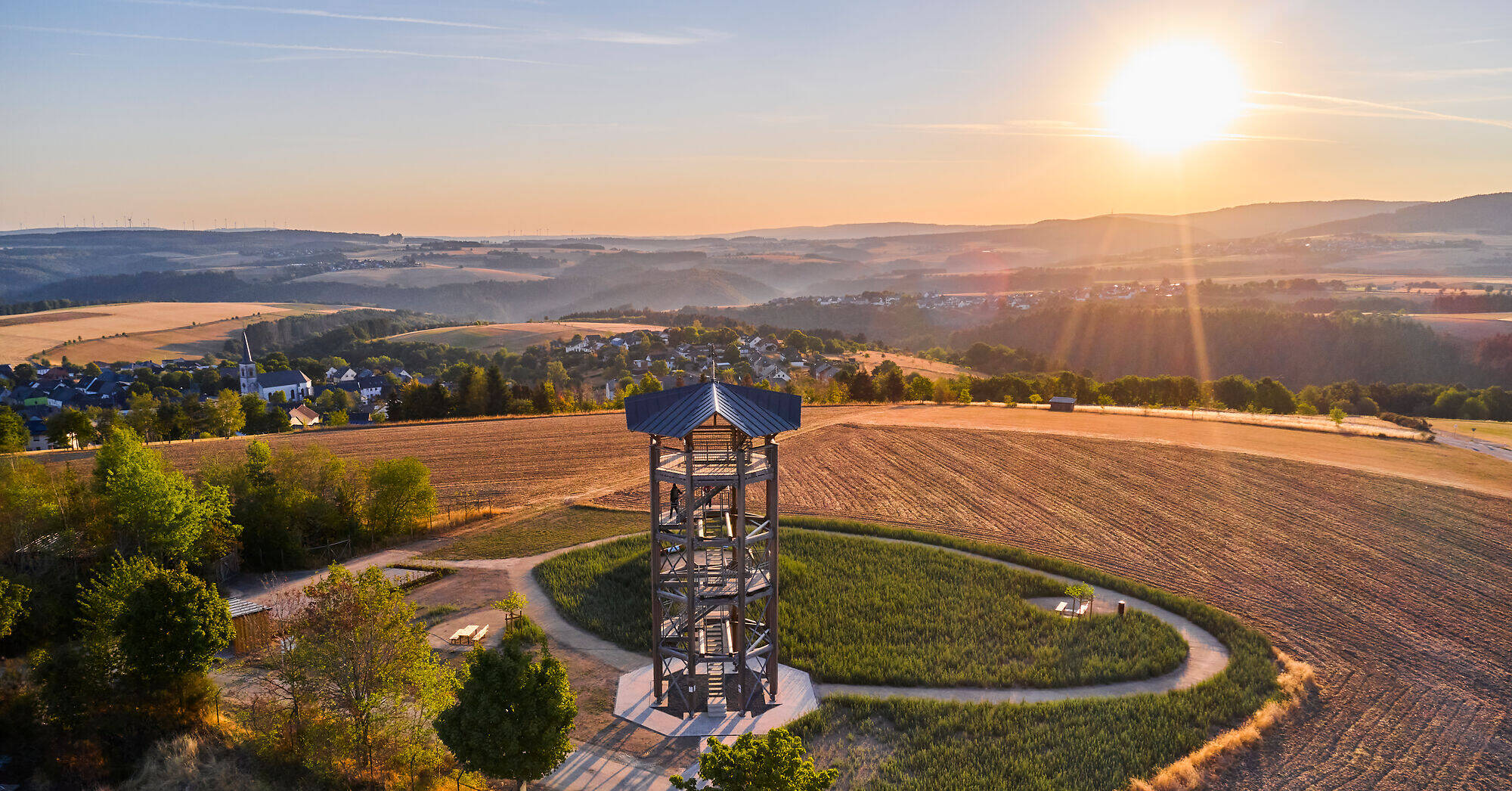 Aussichsturm Nationaparkblick und Viadukt bei Rascheid (1)