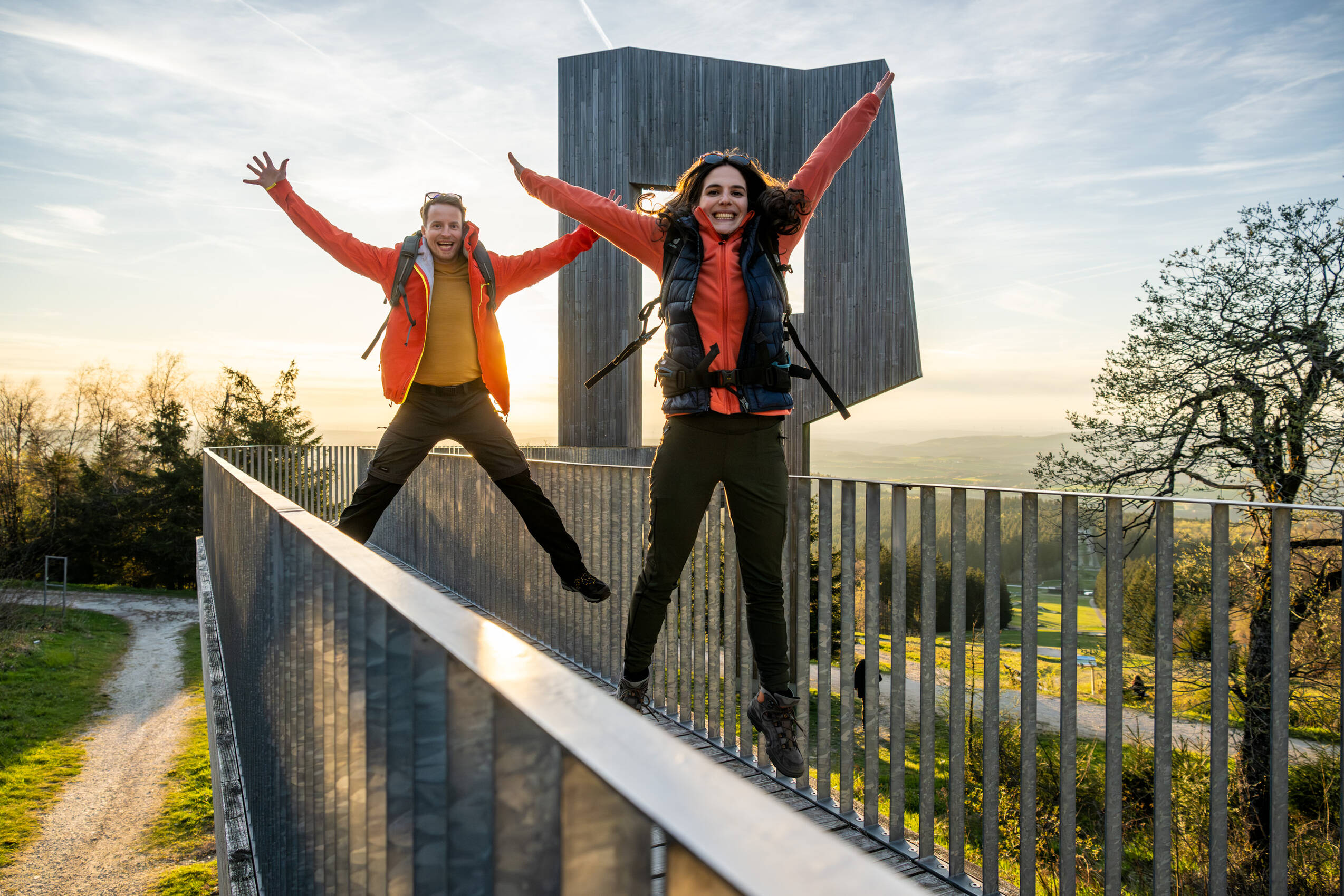 Saar Hunsrück Steig 2023 200 Windklangskulptur Erbeskopf